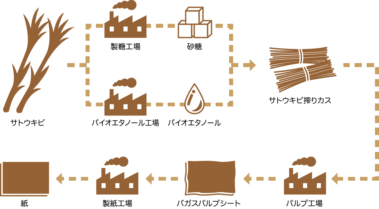 非木材紙の製造過程